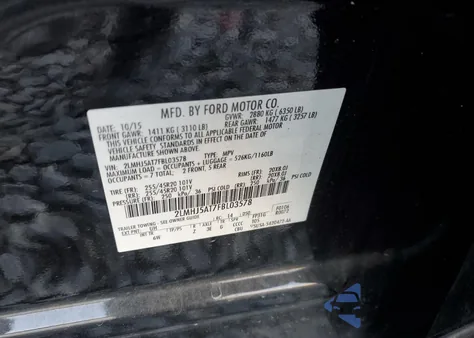 2015 Lincoln Mkt из США, поврежденный, VIN 2LMHJ5AT7FBL03578